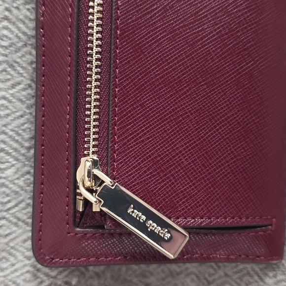 Kate spade maroon leather wallet - Picture 3 of 4